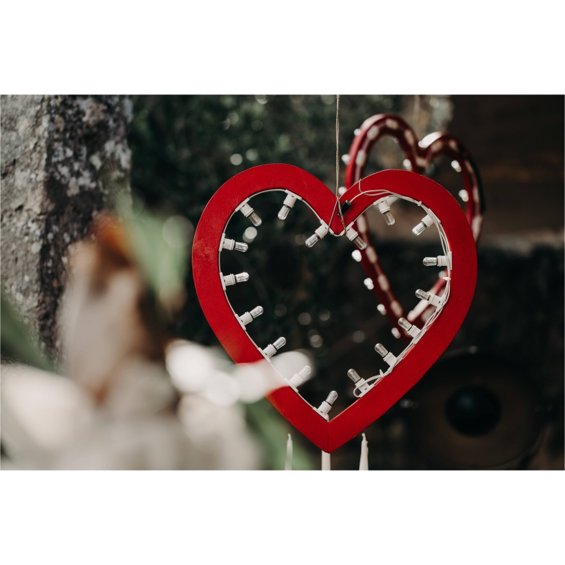 Cuore Luminoso Con Lampadine