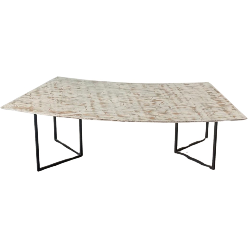 Tavolo Decapato Curvo 120x250