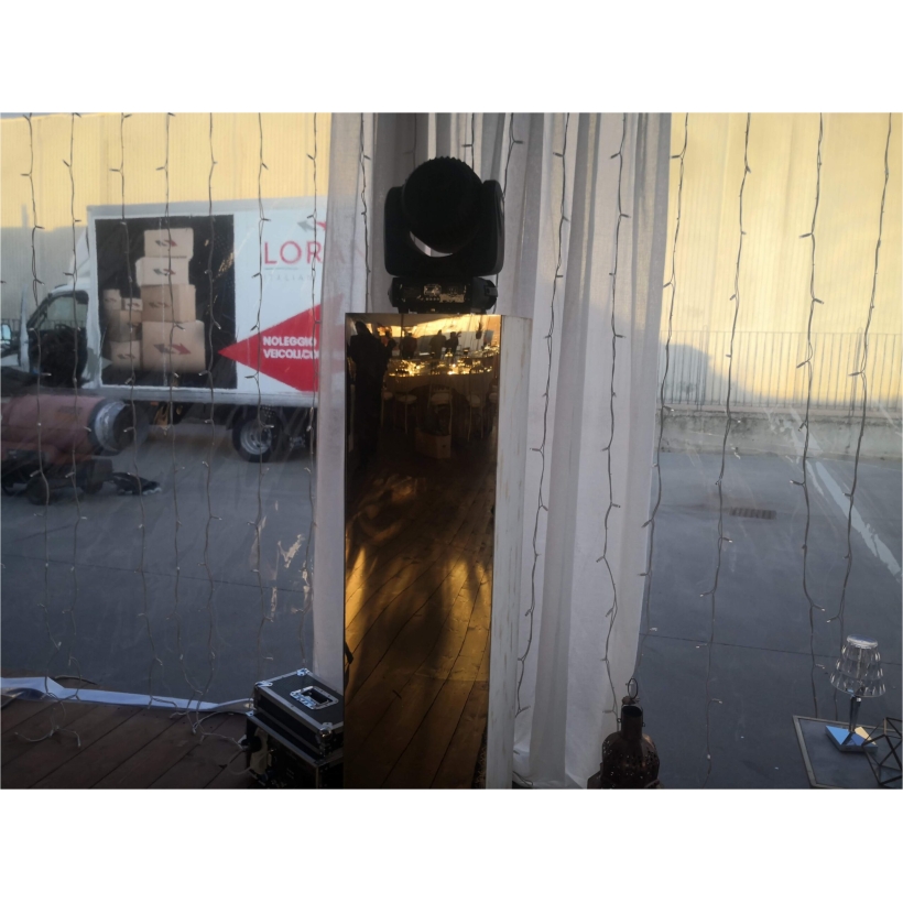 Colonna In Legno Con Rivestimento Oro Da 120cm - immagine 2