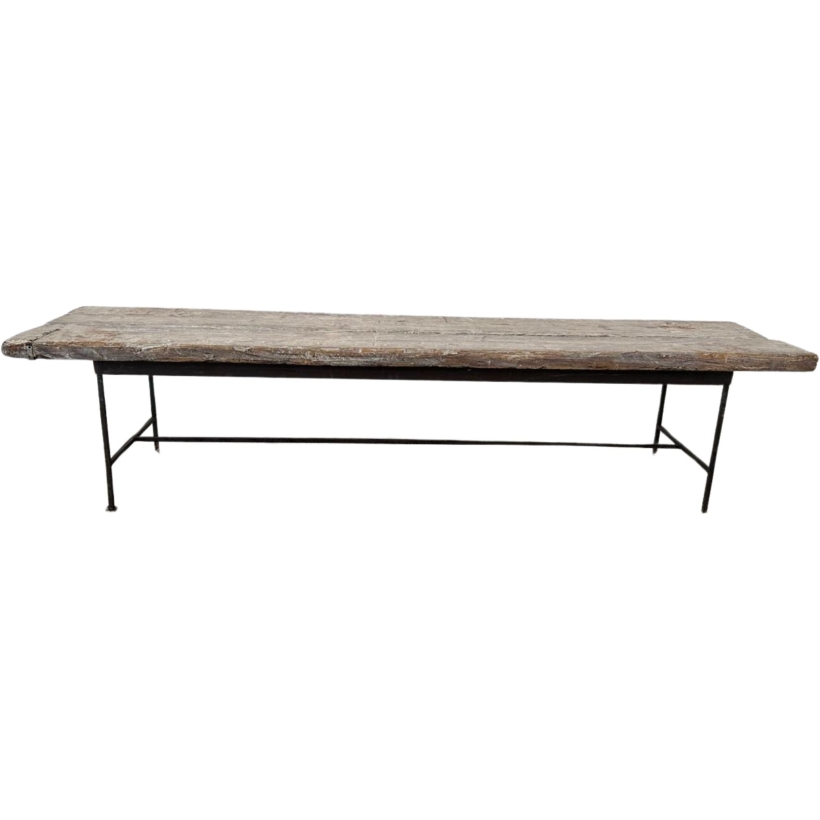 Panca In Legno Decapato 205x45 h45
