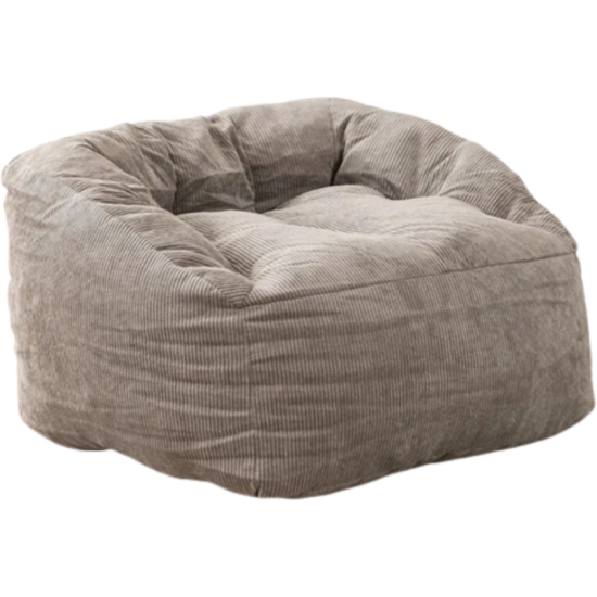 Pouf Lazy Bag Velluto Grigio