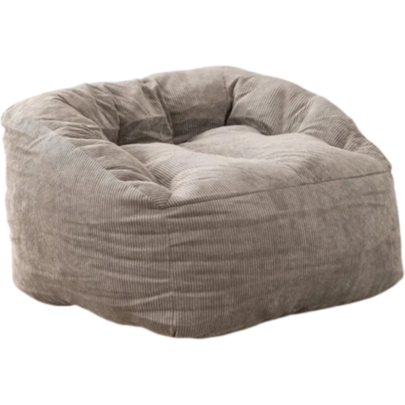 Pouf Lazy Bag Velluto Grigio
