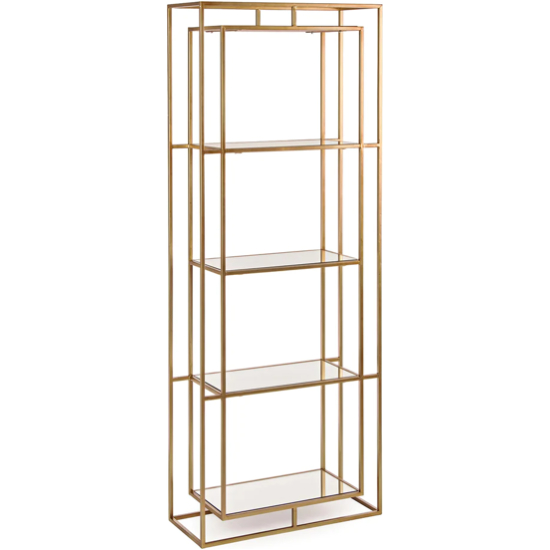 Libreria 4 Ripiani Oro