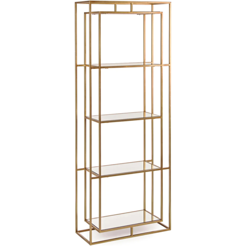 Libreria 4 Ripiani Oro