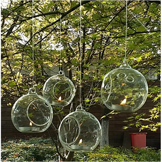 Sfera Porta Candela Vetro