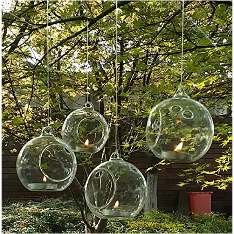 Sfera Porta Candela Vetro