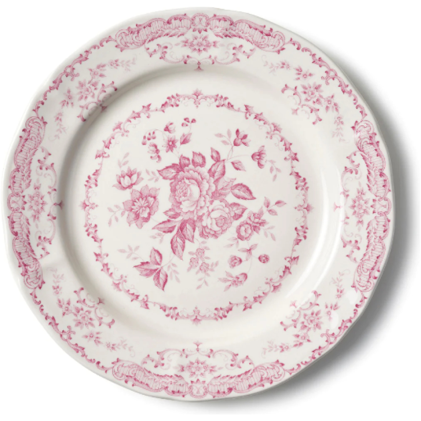 Piatto Piano Decorato Rosa Ø26cm (Box 45 pz)