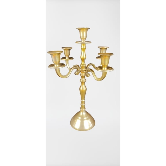 Candelabro Oro 5 Fuochi h40cm