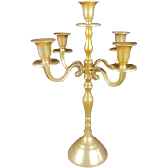 Candelabro Oro 5 Fuochi h60cm