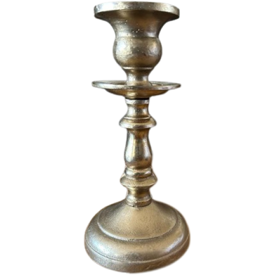 Candelabro Oro h18cm monocandela