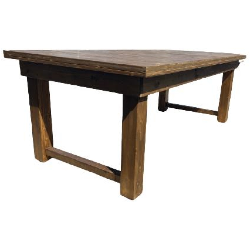 Tavolo Country noce con cornice