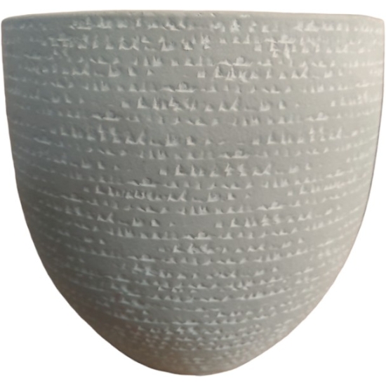 Vaso in terracotta grigio h23 d.23