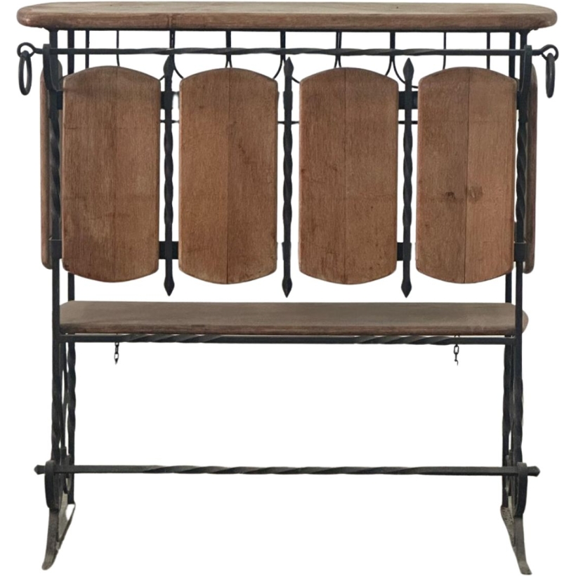 Bancone Bar In Ferro Battuto 150x110 h115