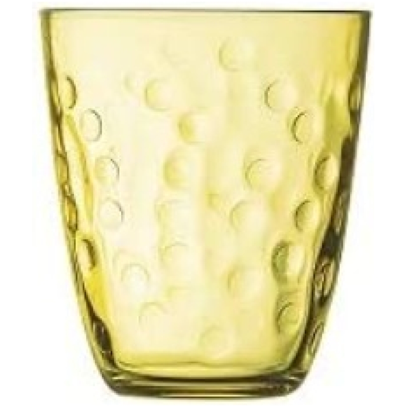 Bicchiere Giallo Con Sfere