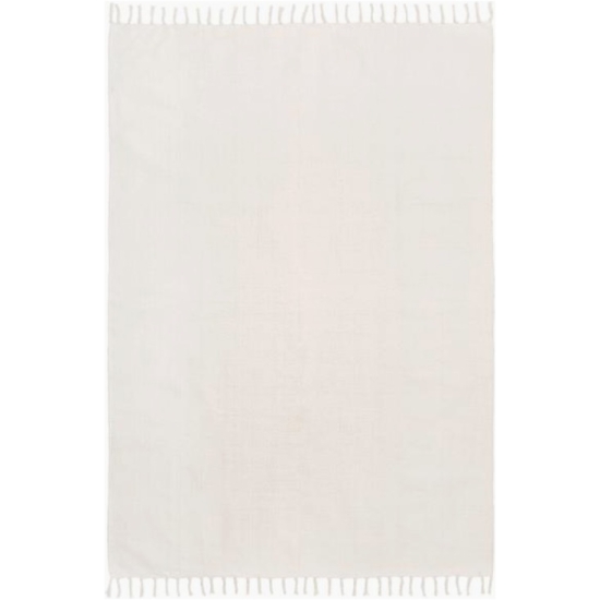 Tappeto White Cotton Con Frange 200x300