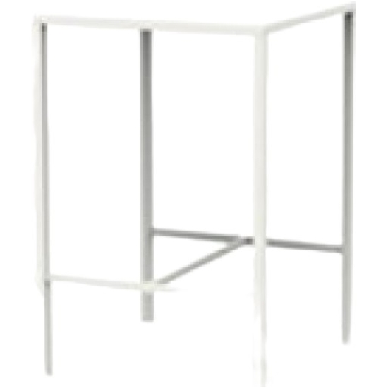 Sgabello In Metallo Bianco Senza Schienale