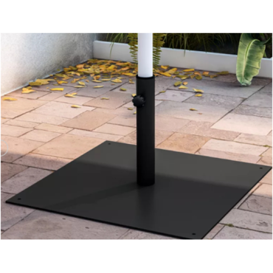 Base Per Ombrellone In Metallo Nero