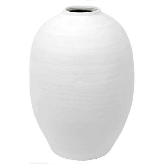 Vaso In Terracotta Bianco h. 60 D. 40