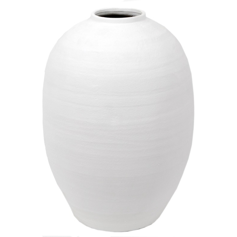 Vaso In Terracotta Bianco h. 60 D. 40