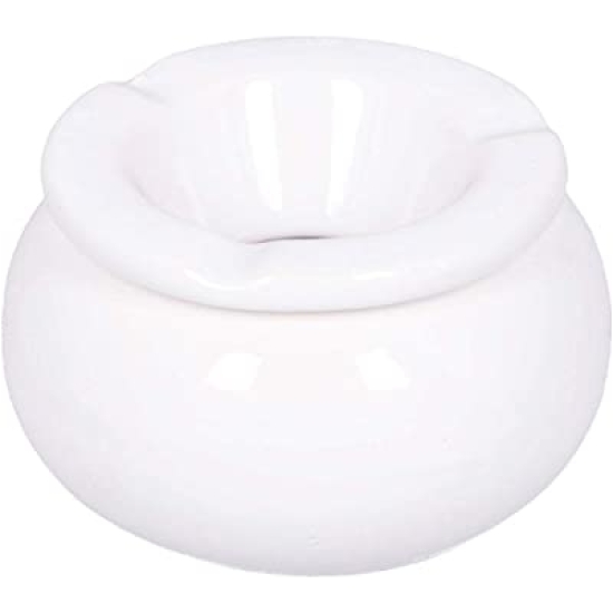 Posacenere Bianco Ceramica Piccolo