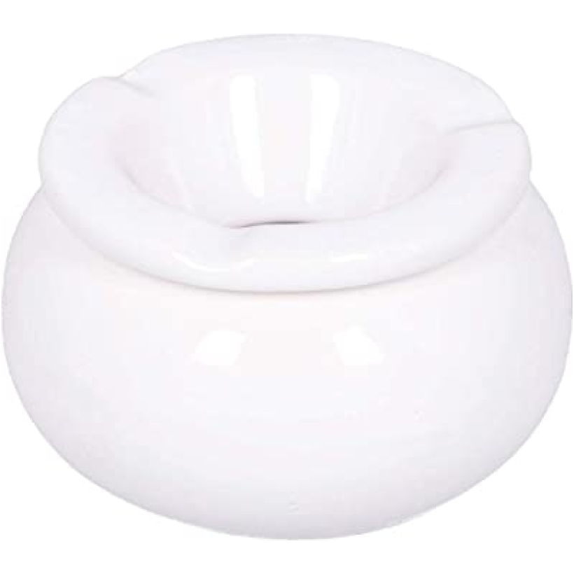 Posacenere Bianco Ceramica Piccolo