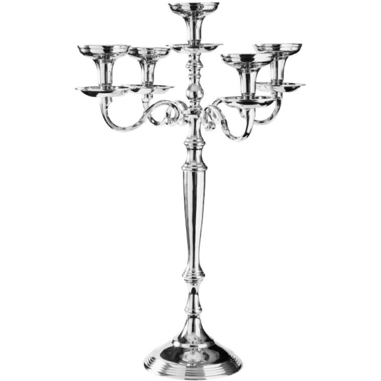 Candelabro argento 5 fuochi h40