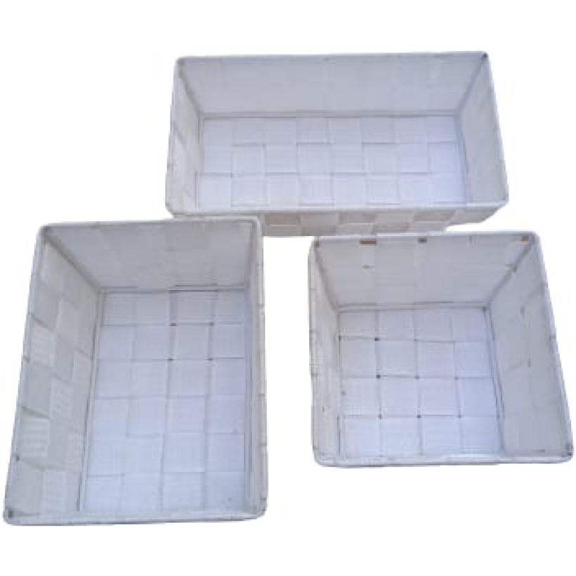 Cestino Porta Pane Bianco Varie Misure
