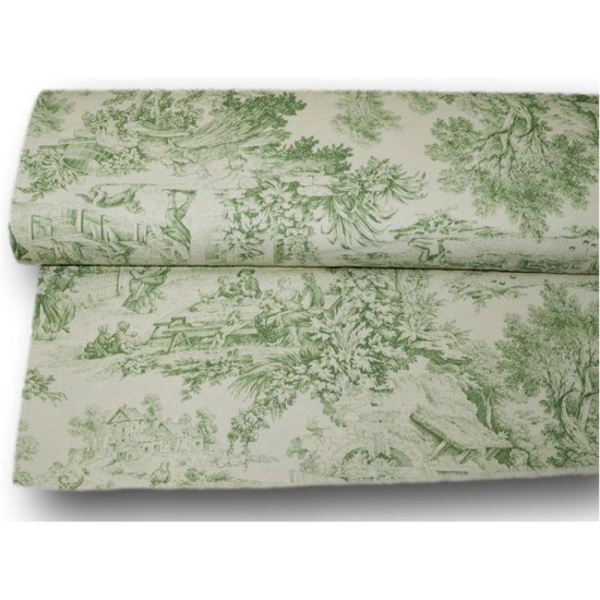 Tovaglia Toile De Jouy Verde 300x280