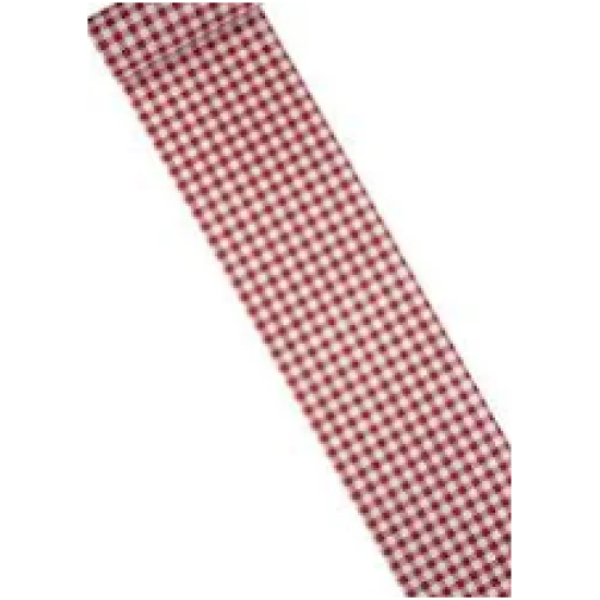 Runner a Quadri Bianco e Rosso 0.45x3.00