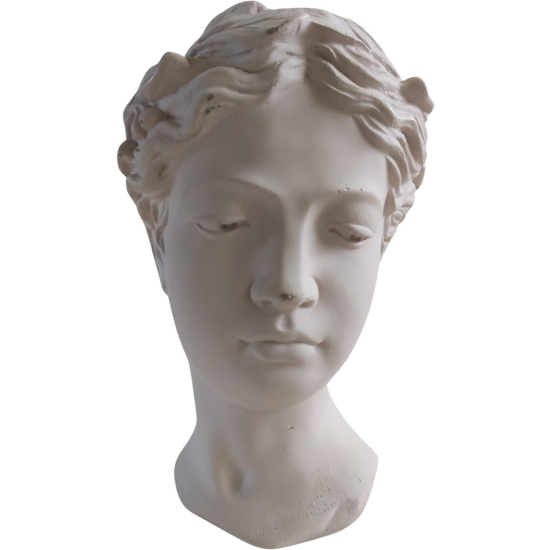 Vaso testa venere bianca h21