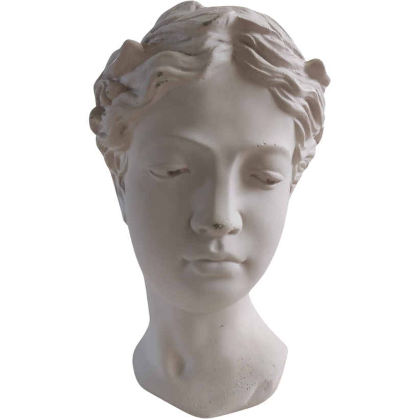 Vaso testa venere bianca h21