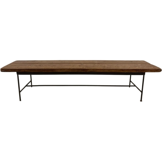 Panca in legno color Noce 205x45 h45