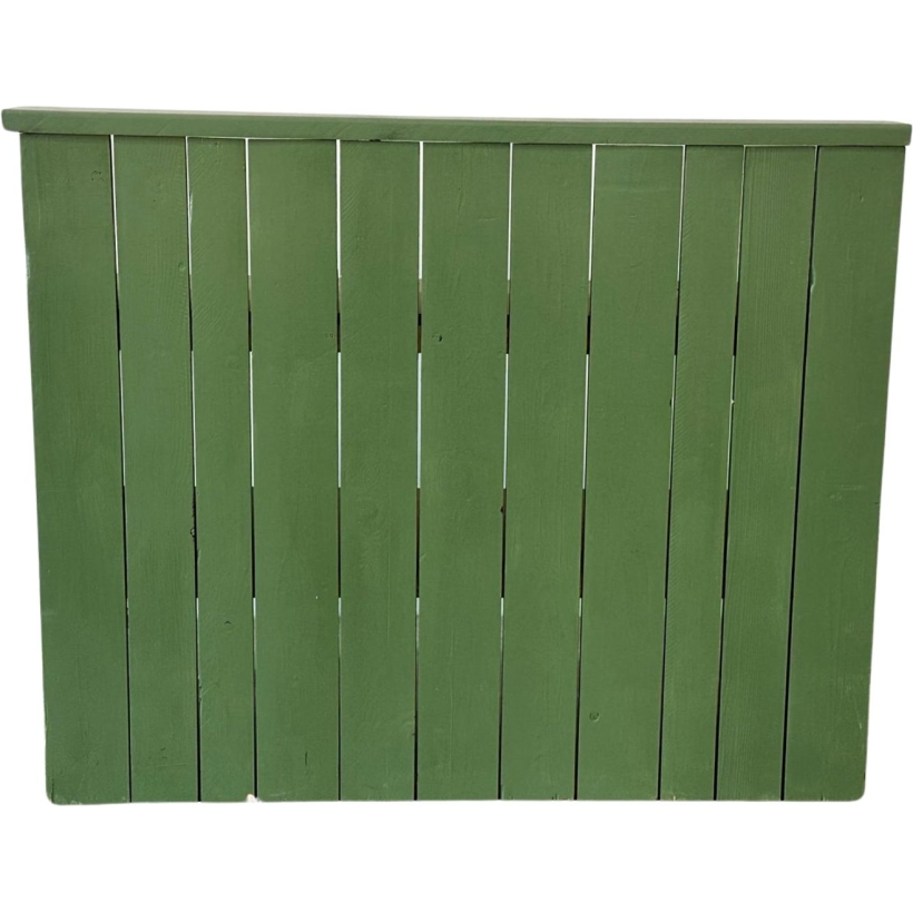 Bancone  verde a doghe