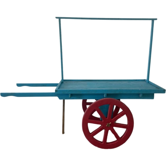 Carretto in Legno Azzurro
