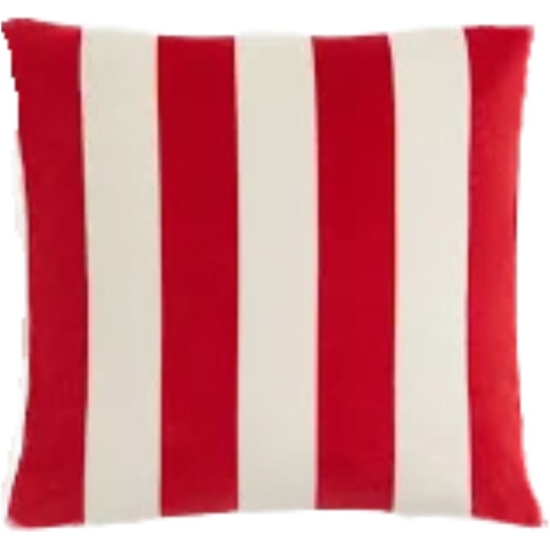 Cuscino A Fasce Rosse 50x50