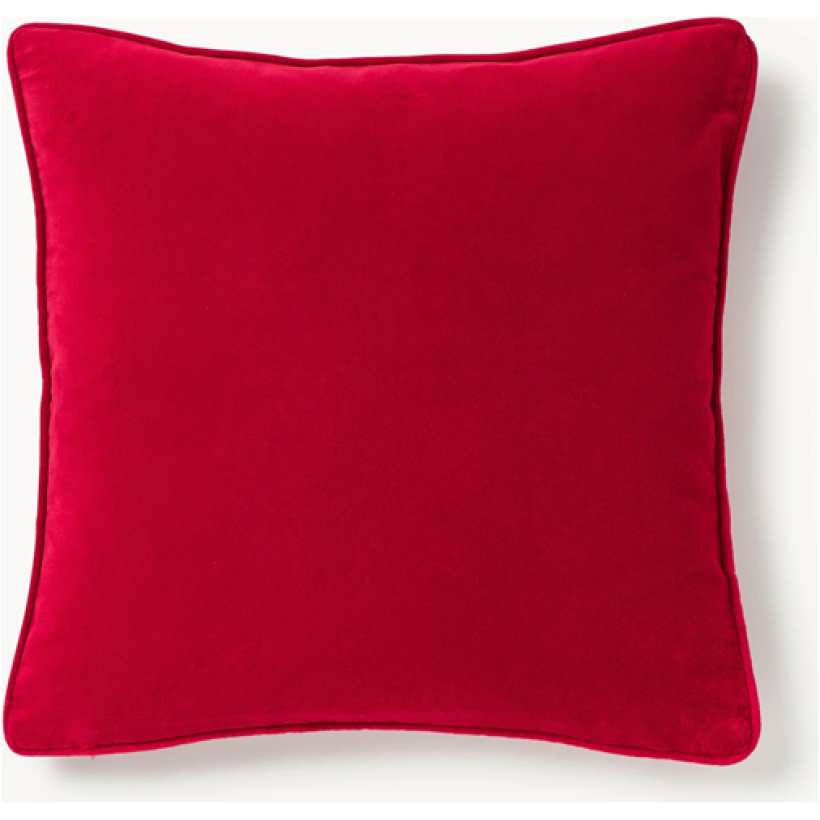 Cuscino Velluto Rosso 50x50