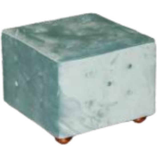 POUF CHESTER 50X50 VELLUTO VERDE ACQUA