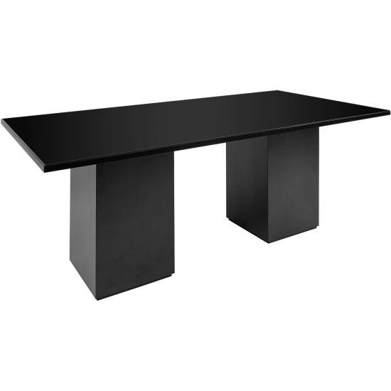 Tavolo Boston struttura in legno con piano specchiato nero m 2,00x 1,00
h 77 cm (montaggio incluso)