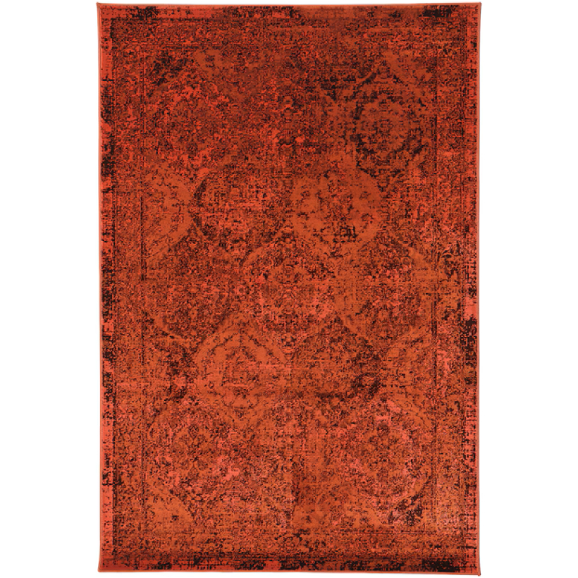 Tappeto vintage rosso 133x195