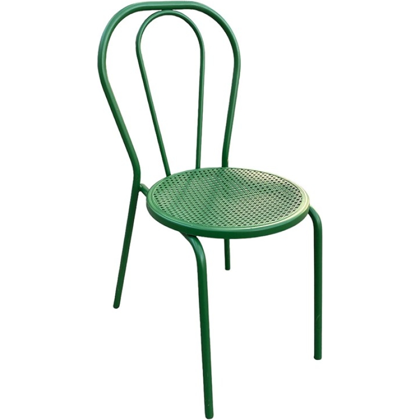 SEDIA THONET IN FERRO VERDE