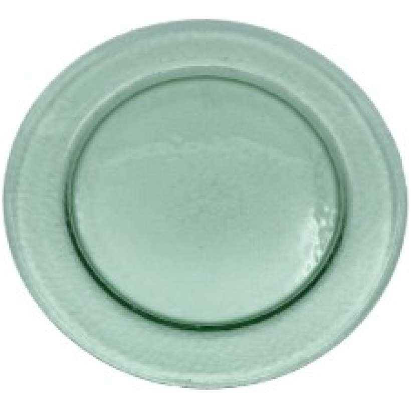 Sottopiatto vetro verde